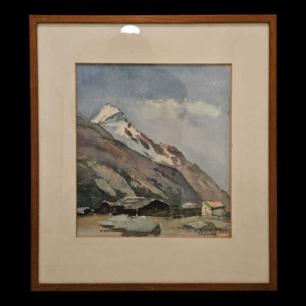 Aquarellgemälde von der Fafleralp