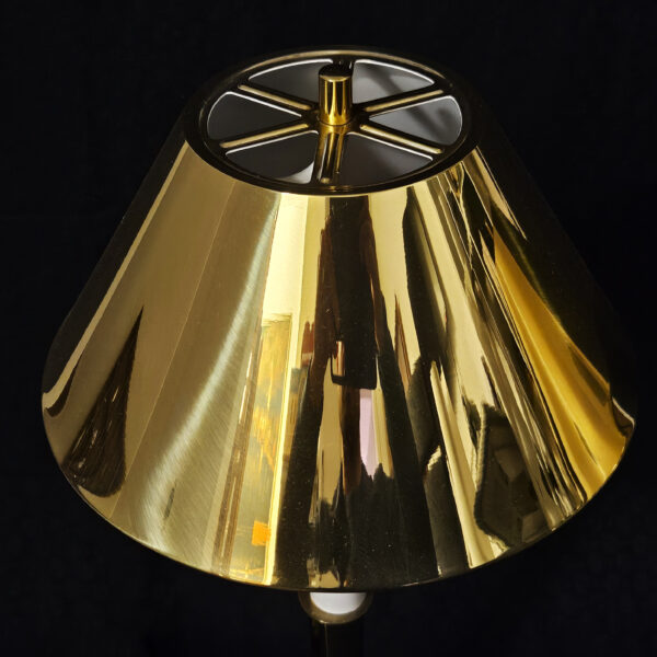 Mid-Century German Solid Brass Table Lamp from United Workshop - Image 3