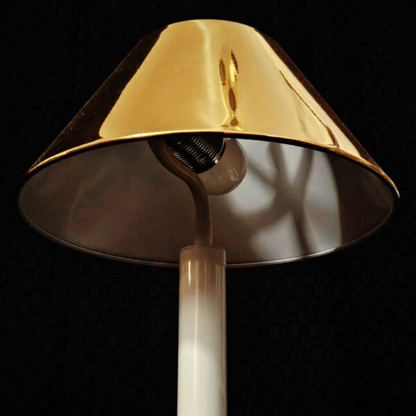 Mid-Century German Solid Brass Table Lamp from United Workshop - Image 4